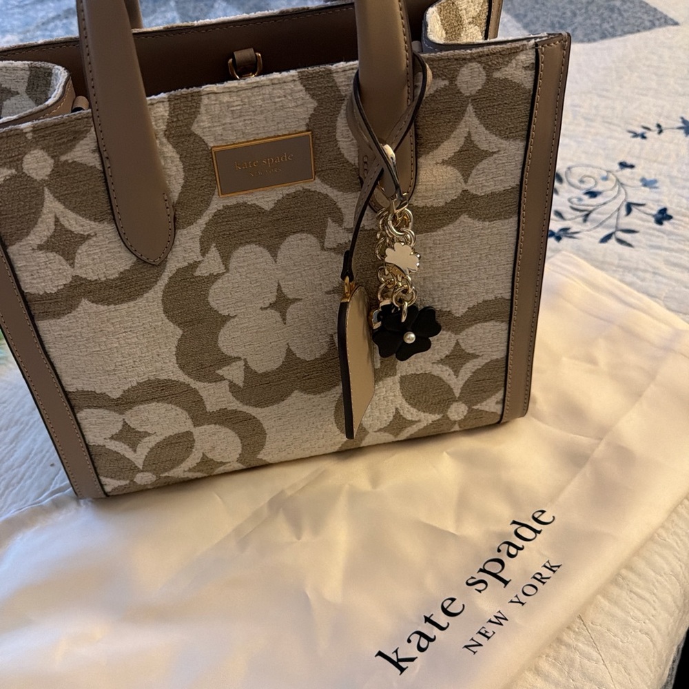 Kate Spade Beige and Brown Tote Bag